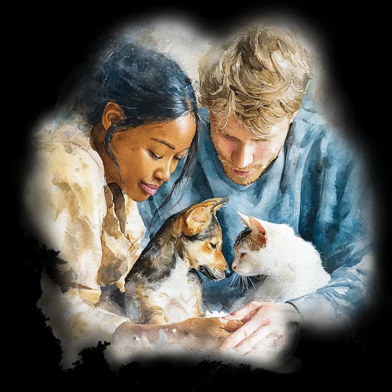 Illustration representing no veterinarians in this area